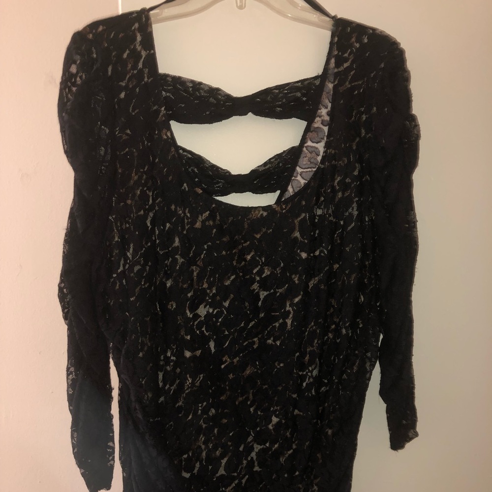 Torrid lace black dress